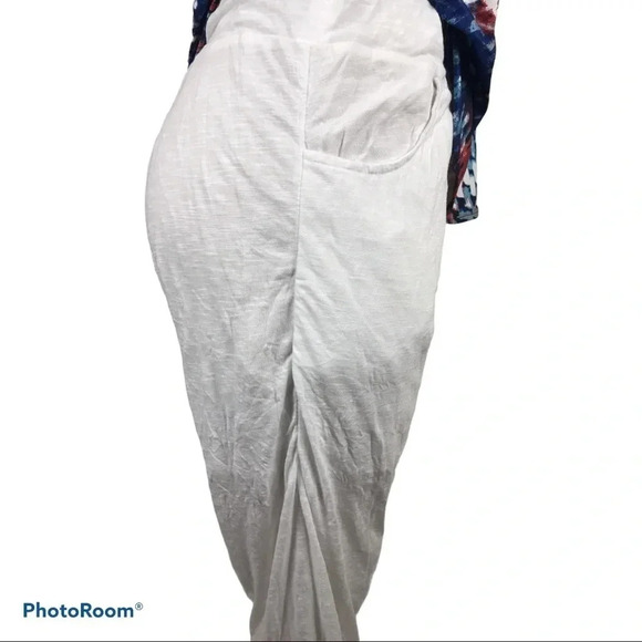 Tango Mango White Waist Tie Pants with partial inside lining New With Tags - Picture 6 of 7